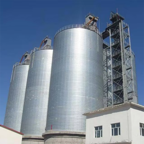 Spiral edge-biting steel silo