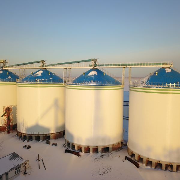 Corrugated Steel Flat Bottom Silo