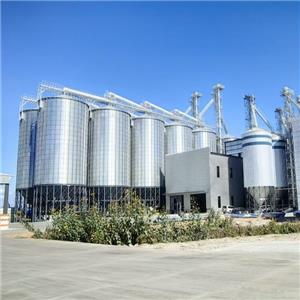 Le silo à fond plat en acier ondulé devient une installation de stockage standard pour l'industrie de transformation du riz.