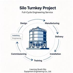 Un proyecto llave en mano de silos de cobertura total simplifica la construcción de elevadores de grano en el extranjero.
