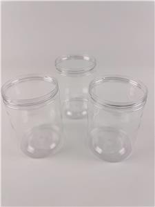 Custom Straight Round Plastic Bottle for Food Snacks and Nut Candy Storage Screw Cap Nut Candy Storage Jar
