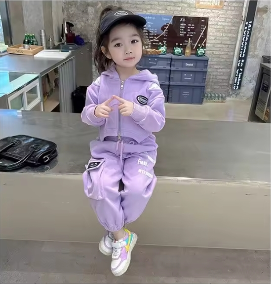 Girl Clothing Sweatsuit Spring Set