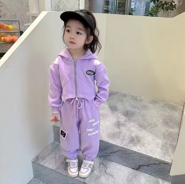 Girl Clothing Sweatsuit Spring Set