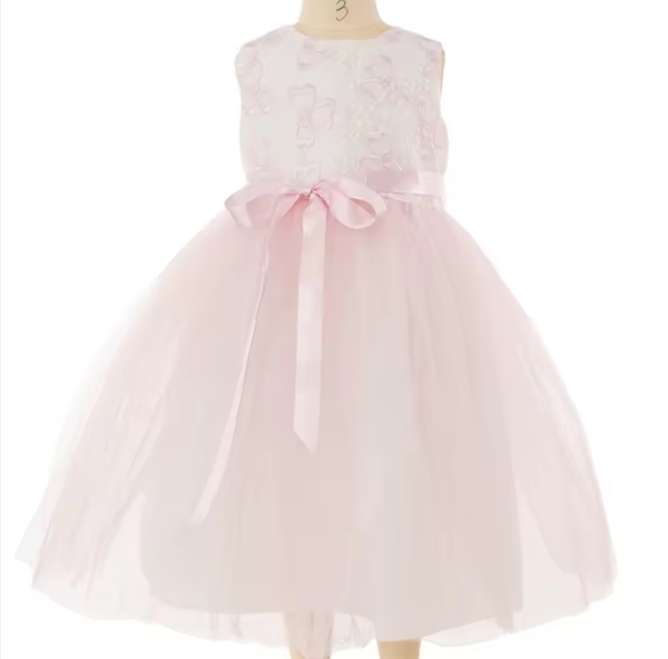 Pink Baby Girl Casual Dresses Elegant