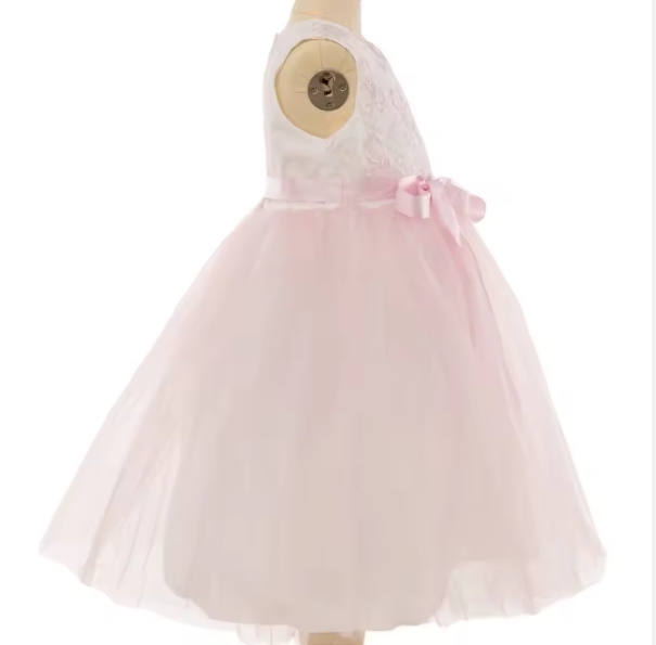 Pink Baby Girl Casual Dresses Elegant