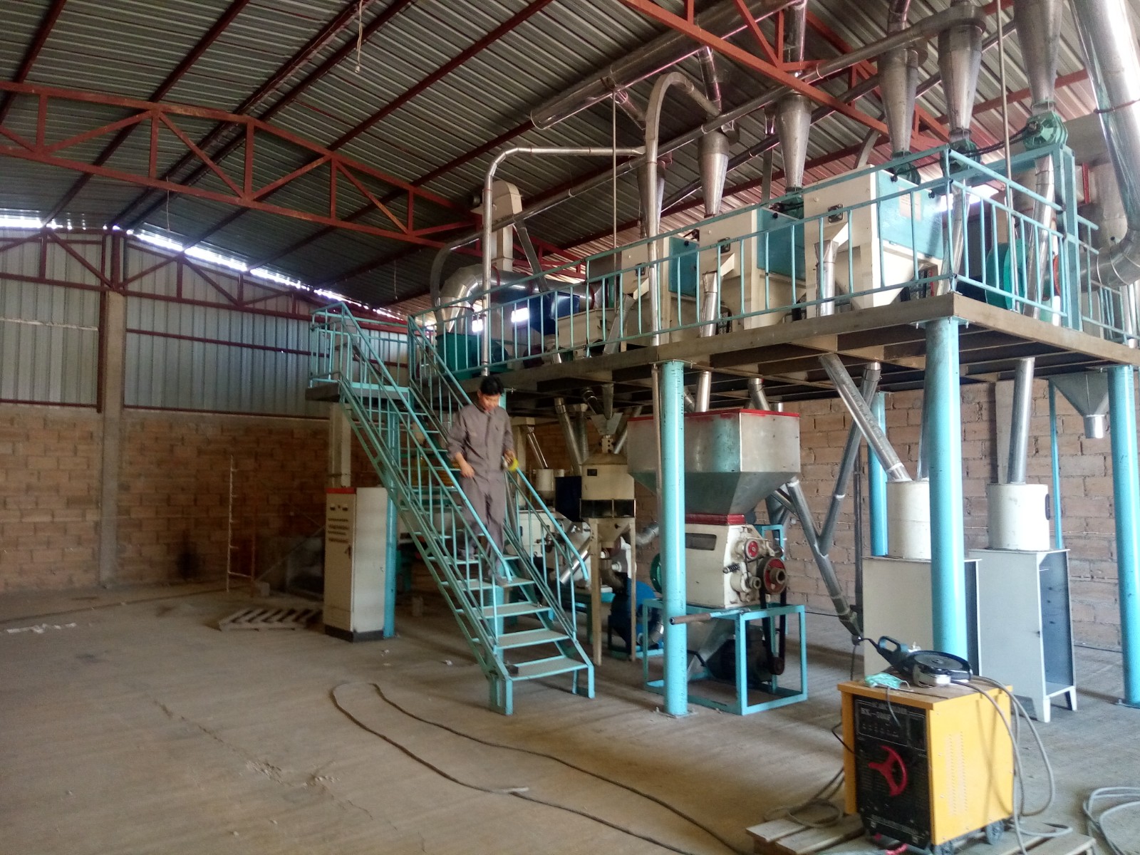 low power maize flour milling machine