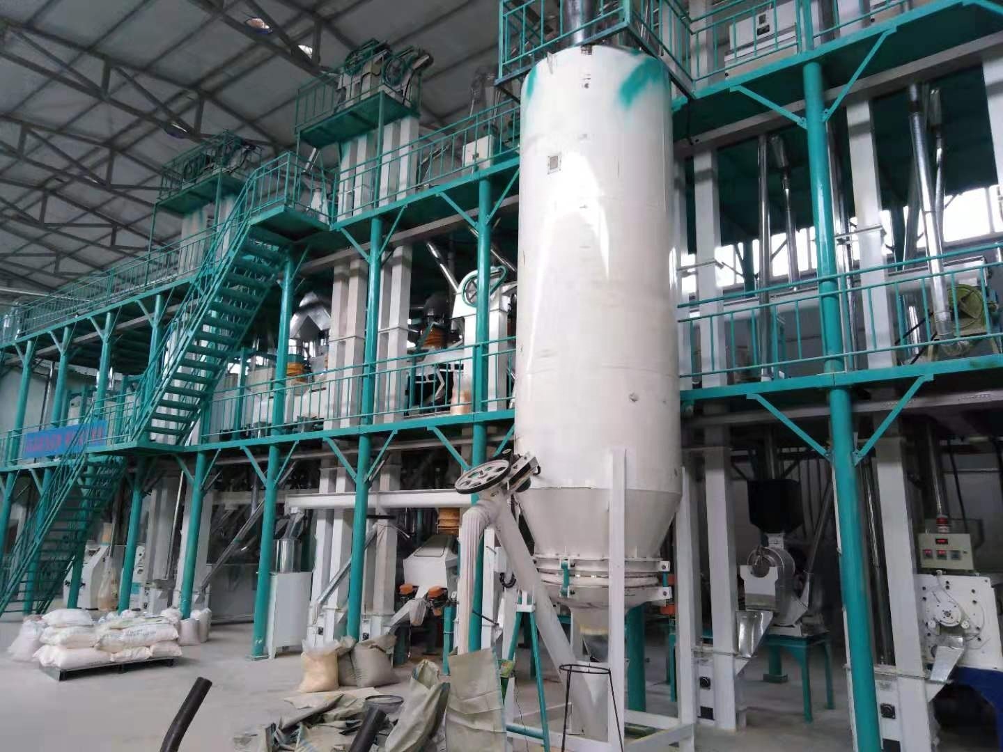 compact structure maize flour grits milling plants