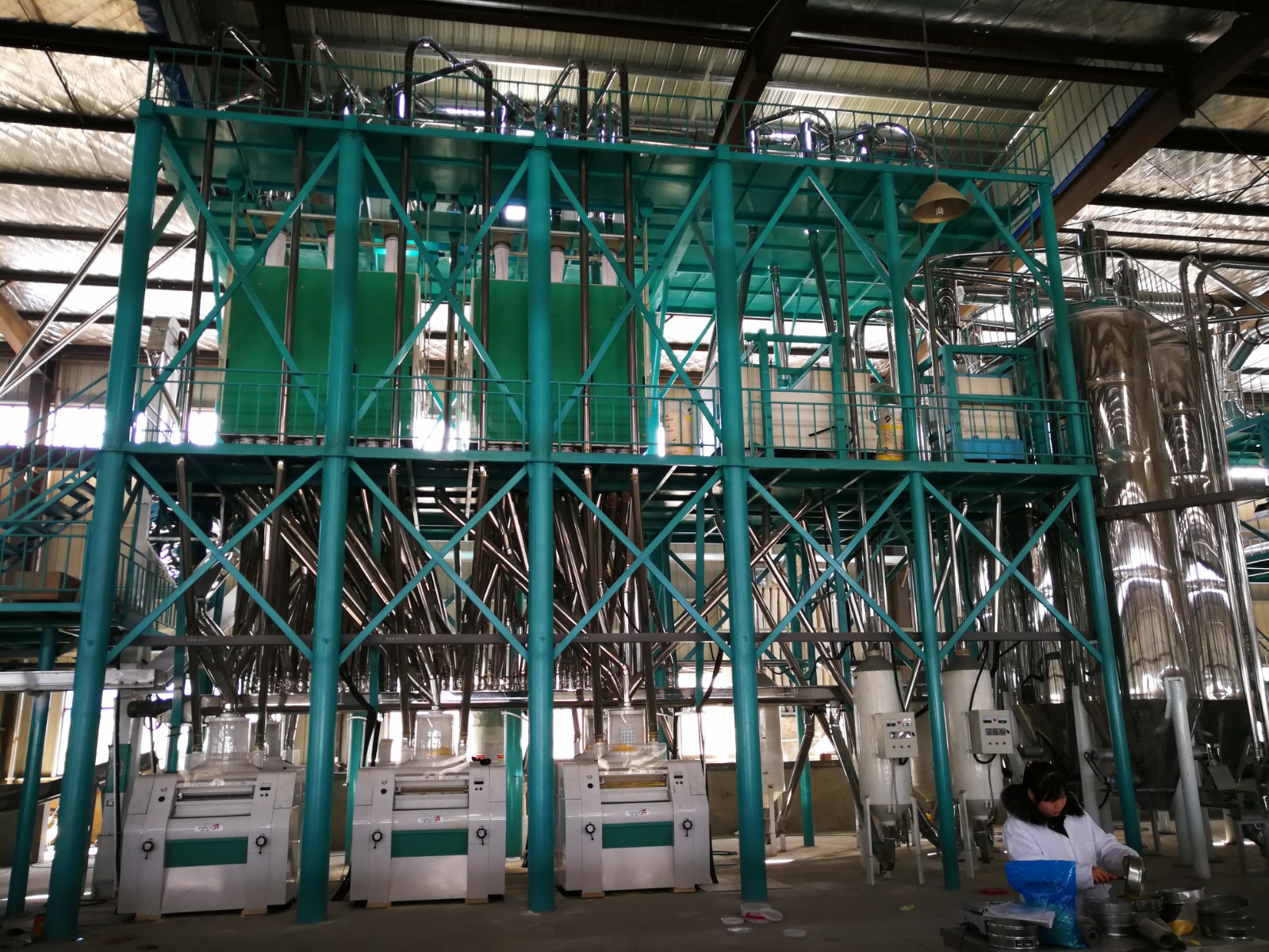 150T/D maize milling plant