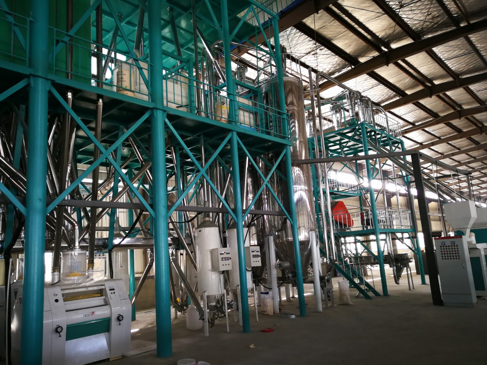fully automatic maize milling plant