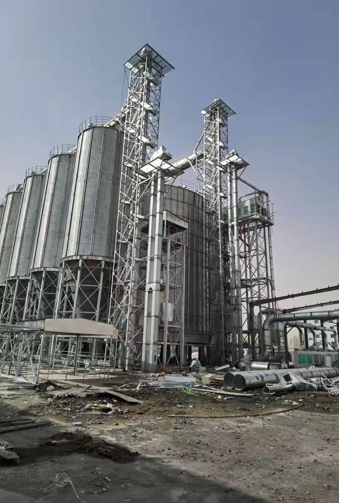 galvanized steel grain storage silo