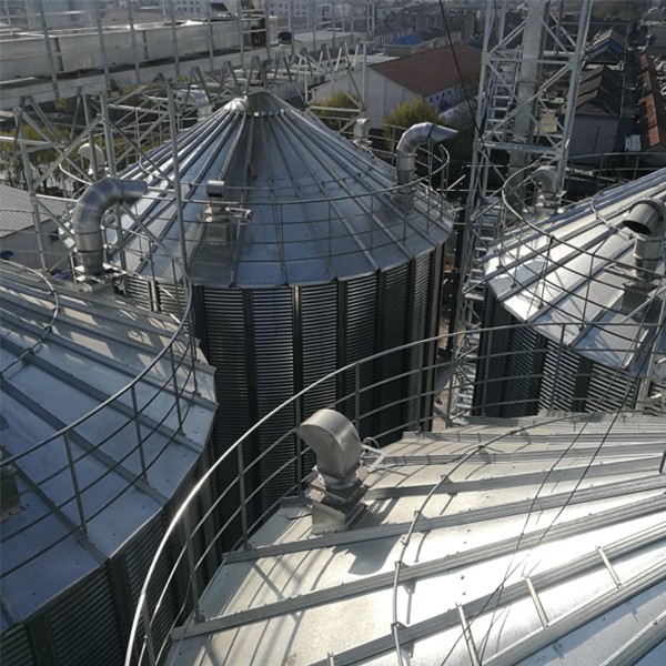 flat bottom grain storage silo