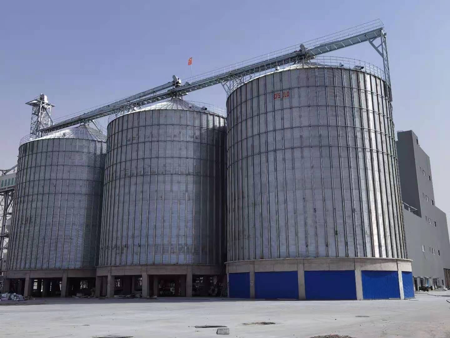 external circulation system grain storage silo