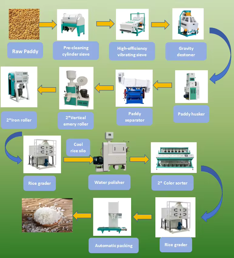 double body paddy separator machine