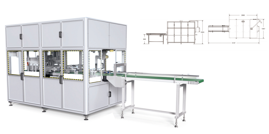 DP-B3D Halbautomatische Windelverpackungsmaschine