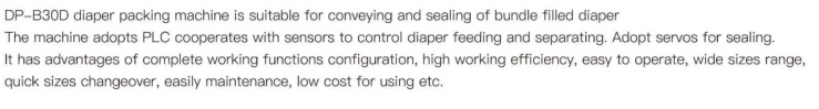 Semi-Automatic Diaper PackingMachine manufacturer