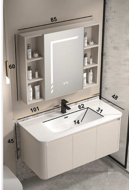 vanity unit with basin