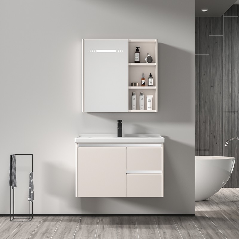 Stylish Bathroom Vanity Cabinet with LED mirror