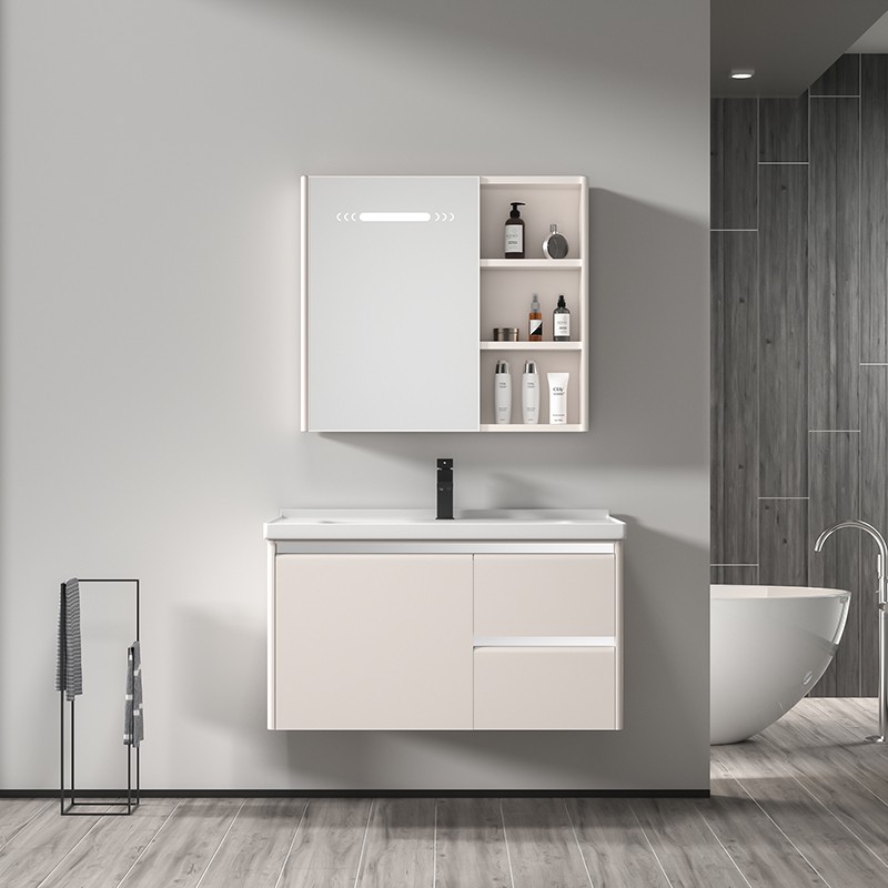 Stylish Bathroom Vanity Cabinet with LED mirror