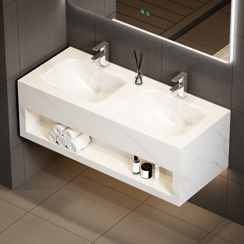 Integrated Sintered Stone Bathroom Vanity