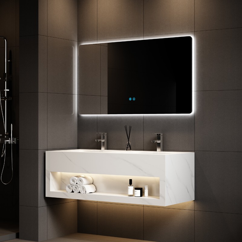 Integrated Sintered Stone Bathroom Vanity