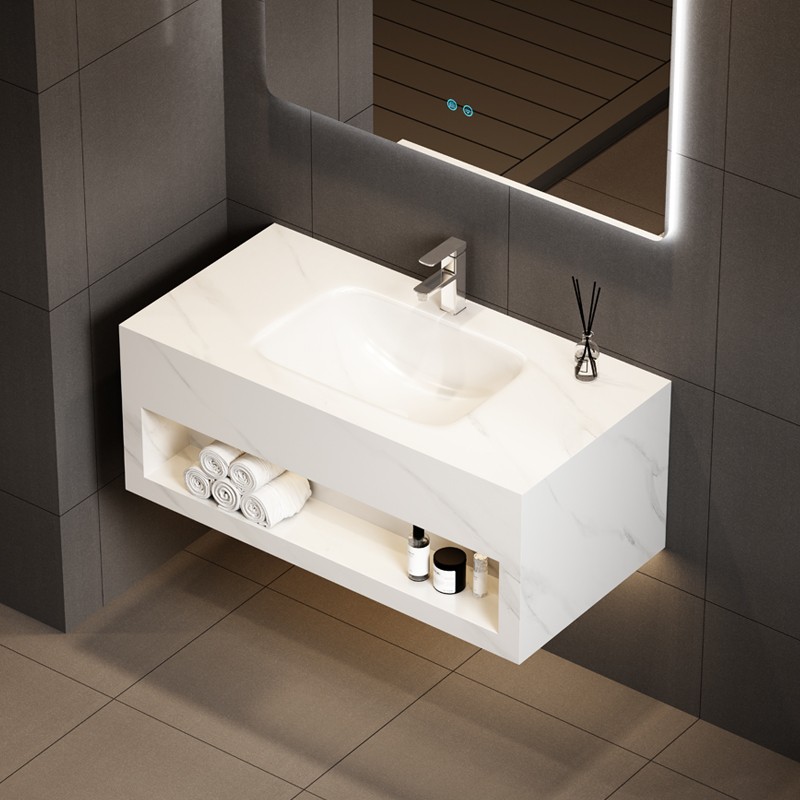 Integrated Sintered Stone Bathroom Vanity