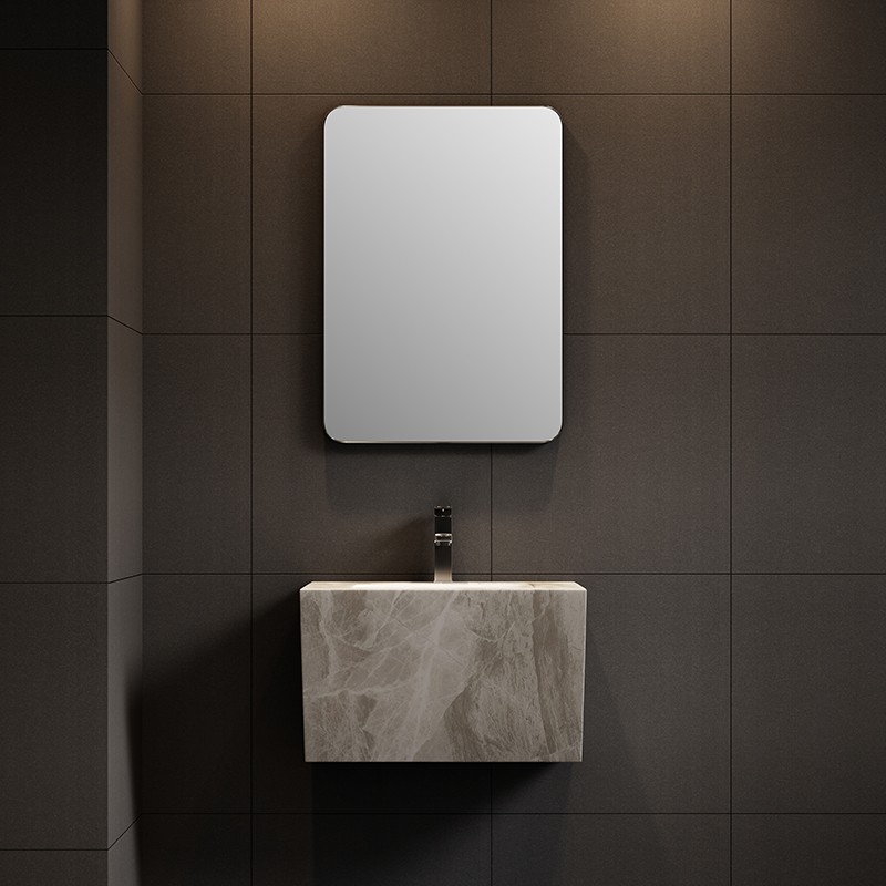 Minimalist Rock Slate Bathroom Vanity Collection