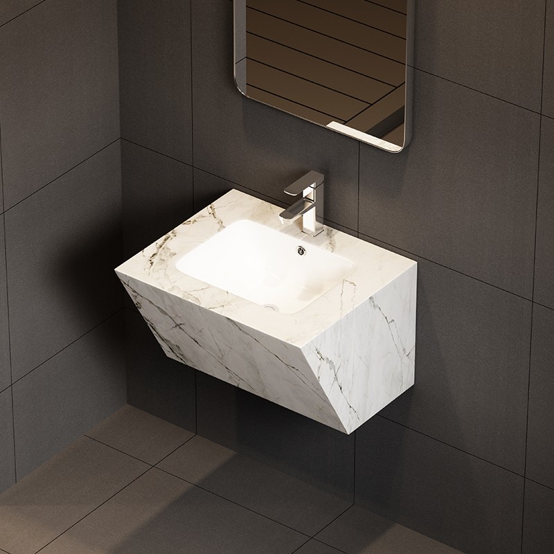 Minimalist Rock Slate Bathroom Vanity Collection