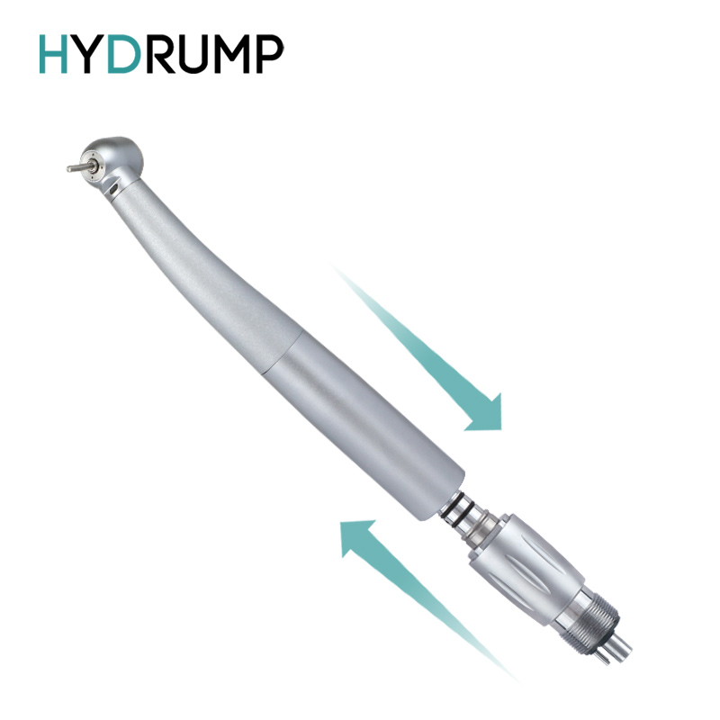 Dental fiber optic high speed handpiece quick coupling