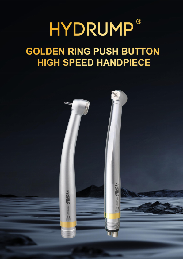Introducing the HYDRUMP Gold Ring High-Speed Handpiece: Performance Meets Luxury