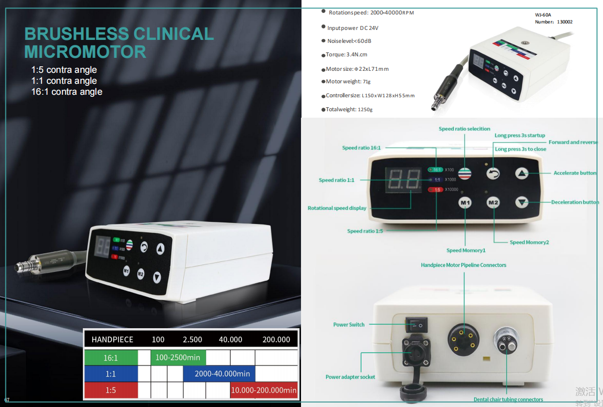 BRUSHLESS CLINICAL MICROMOTOR
