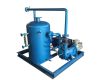 Water ring vacuum pump unit with heat exchanger