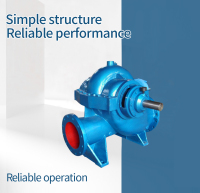 Pompe centrifuge monocellulaire à double aspiration et à division axiale