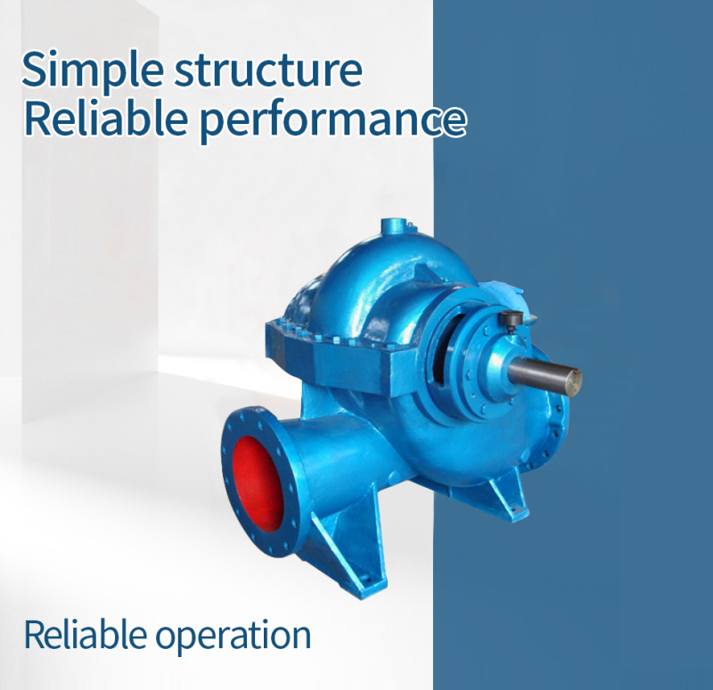Pompe centrifuge monocellulaire à double aspiration et à division axiale