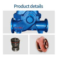 Pompe centrifuge monocellulaire à double aspiration et à division axiale