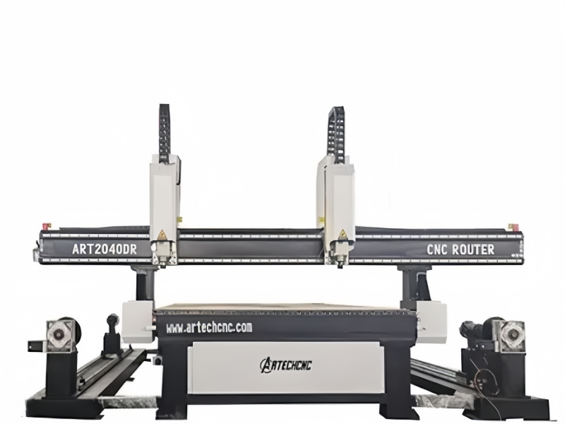 1325 Cnc Wood Router With Double Rotary Atc