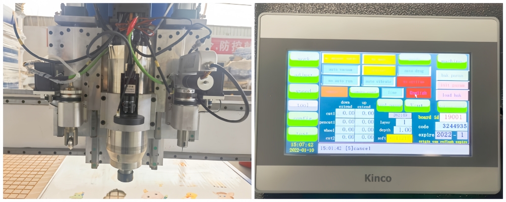 tangential knife cnc router