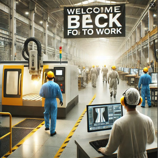 ARTECH CNC Company Successfully Resumes Operations After National Day Holiday, Production Fully Restarted