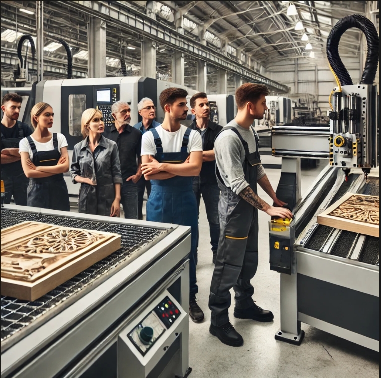 ARTECH CNC Employees Engage in Hands-on Training with Advanced Wood CNC Routers