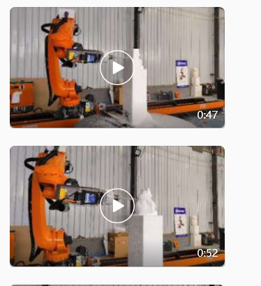 ARTECH CNC Uses Milling Robot Arm to Produce Foam Model for Customer, Attracting Great Interest
