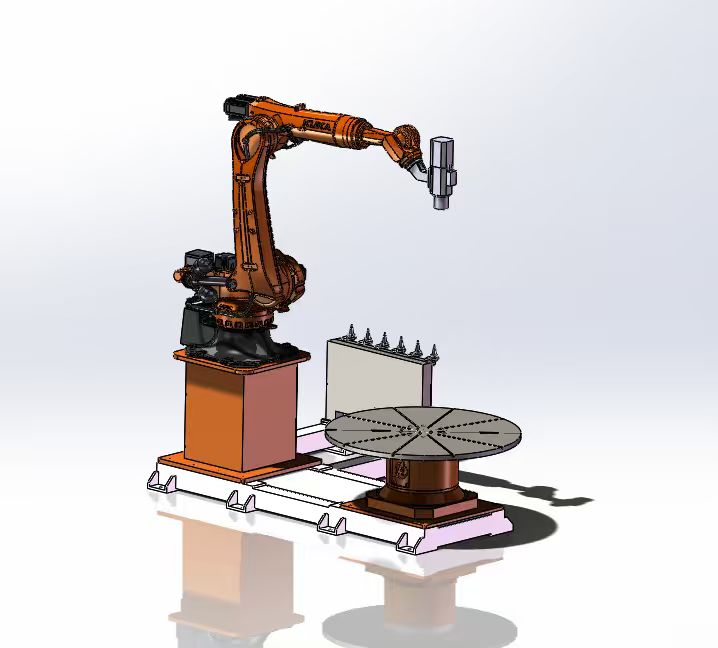 Le bras robotisé de fraisage sur mesure d'ARTECH CNC avec plateau tournant a été livré, et le client a été pleinement satisfait.