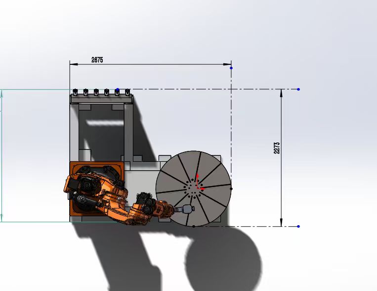 ARTECH CNC livre un bras robotisé de fraisage sur mesure avec plateau tournant, et obtient la pleine reconnaissance de ses clients.