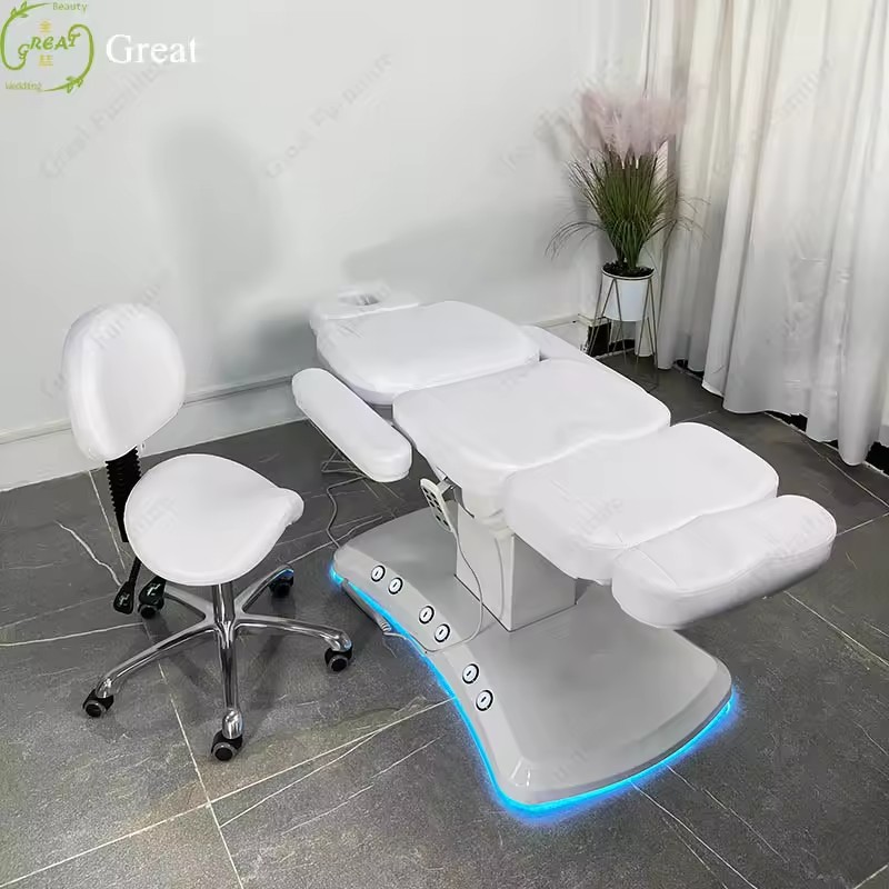 Electric Facial Beauty Salon Massage Table Bed