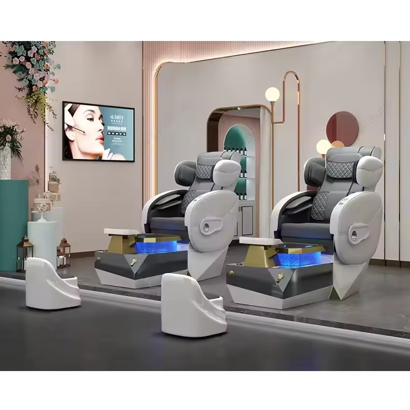 Luxury Foot Spa Massage Pedicure Chair For Nail Salon