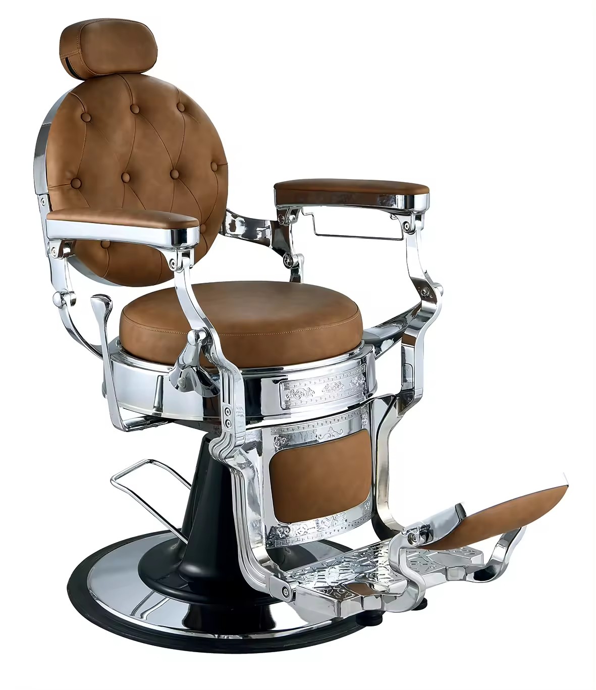 Luxury Red Vintage Barber Chair For Salon