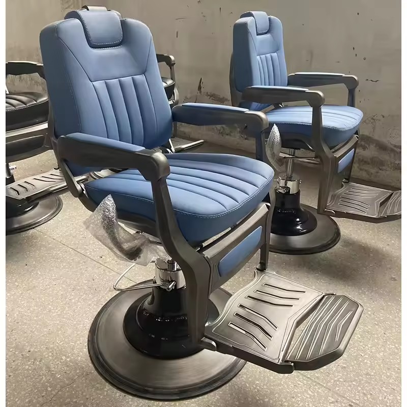Hair Salon Heavy Duty Blue Barber Chair