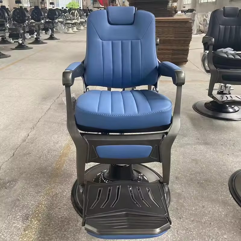 Hair Salon Heavy Duty Blue Barber Chair
