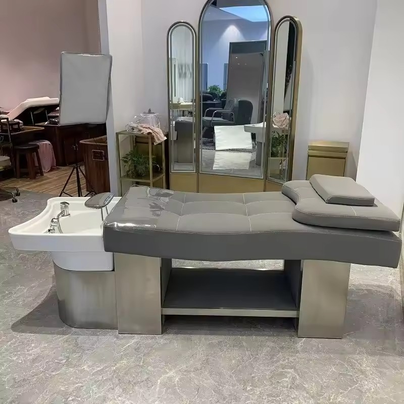 Salon Headspa Shampoo Bed With Water Circulation