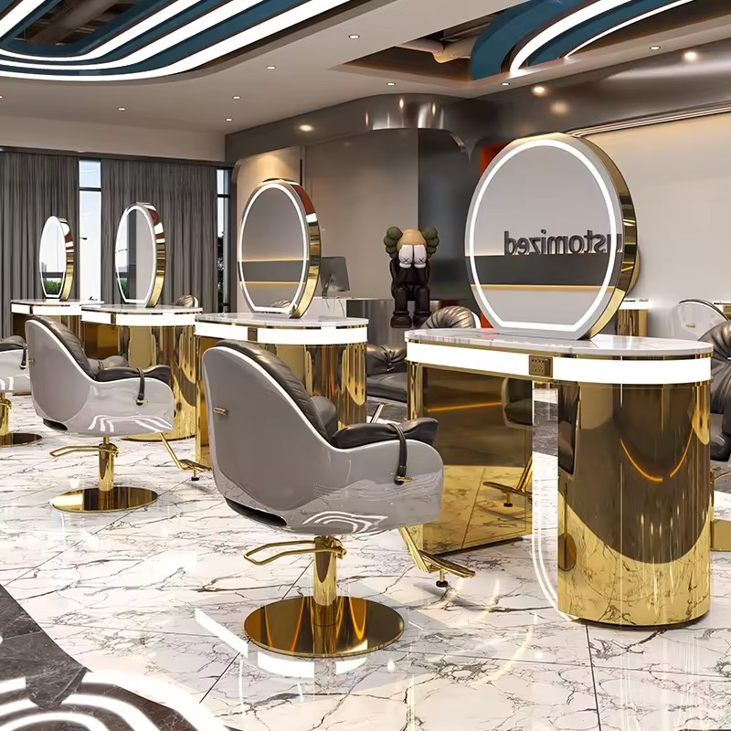Modern Beauty Salon Furniture Barber Station