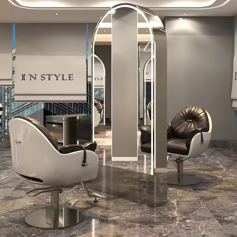 gold salon mirror