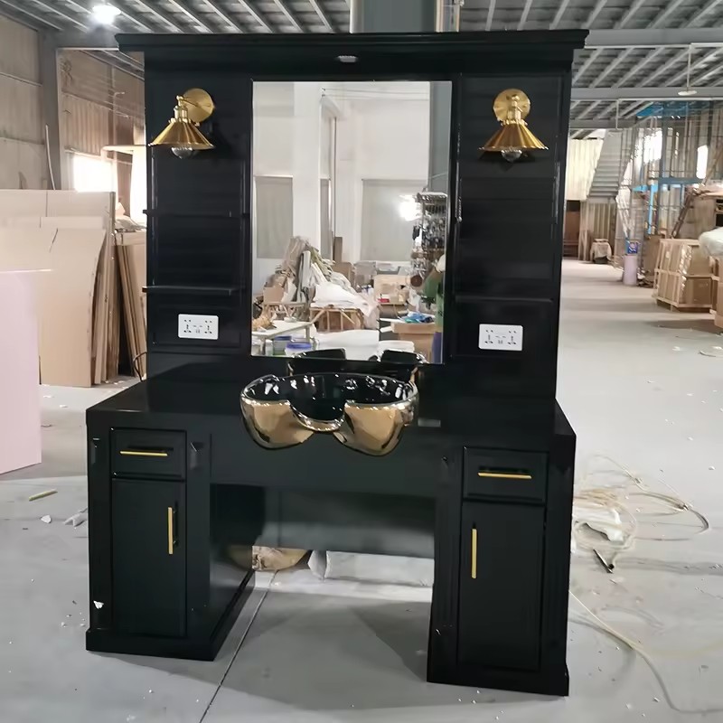 Hair Salon Furniture Equipment Beauty Mirror Station